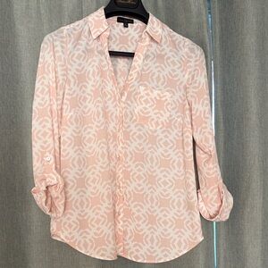 The Limited Light Pink Patterned Blouse